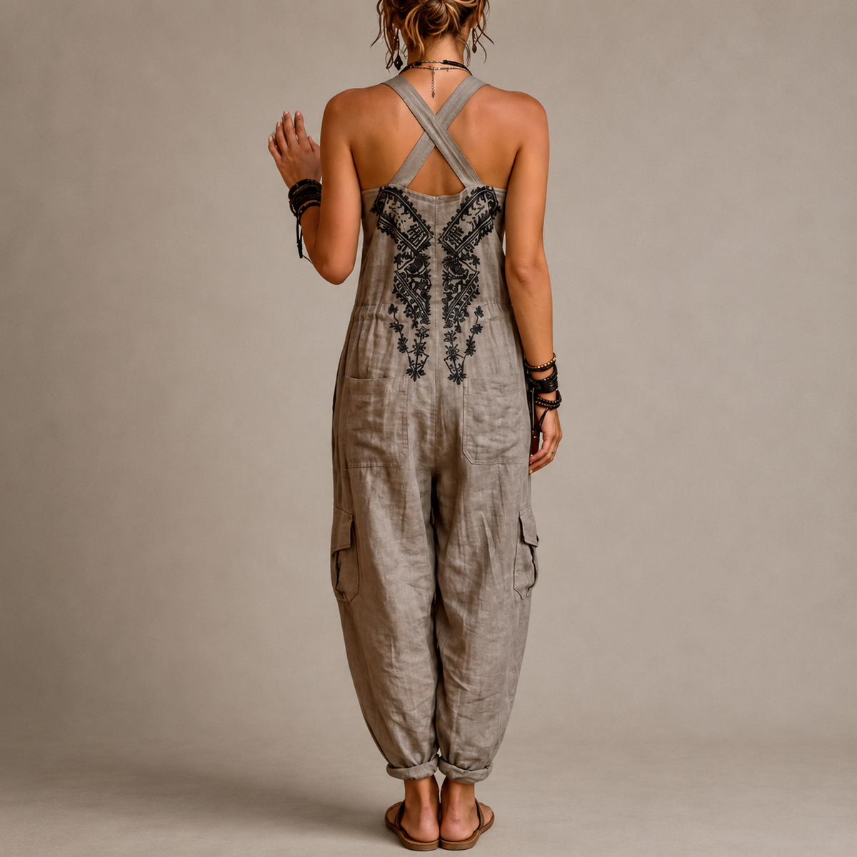 Astrid – Embroidered Bohemian Jumpsuit