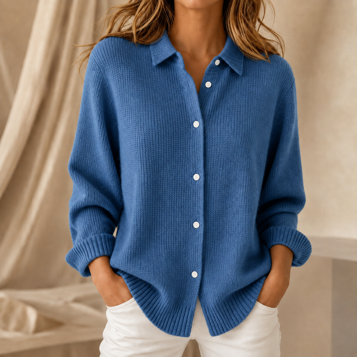 Oakley | Collared Knit Top