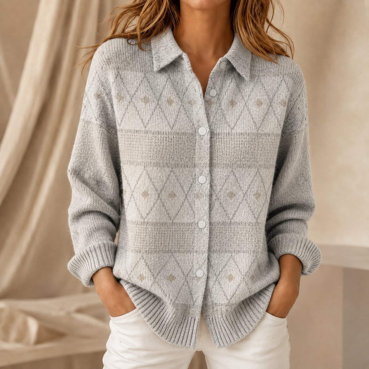 Oakley | Collared Knit Top