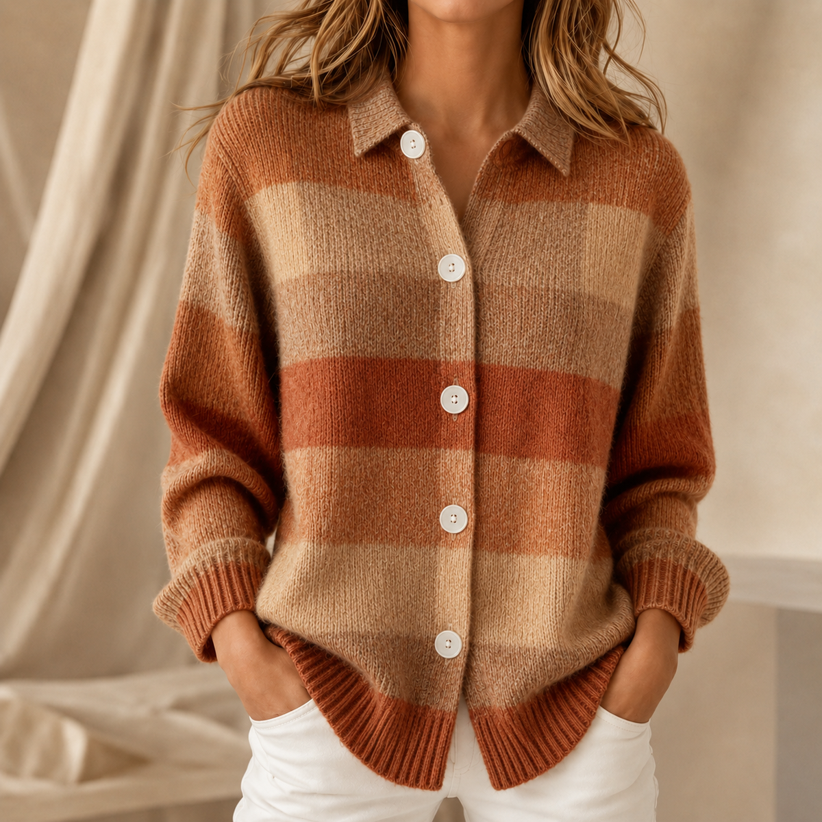 Oakley | Collared Knit Top