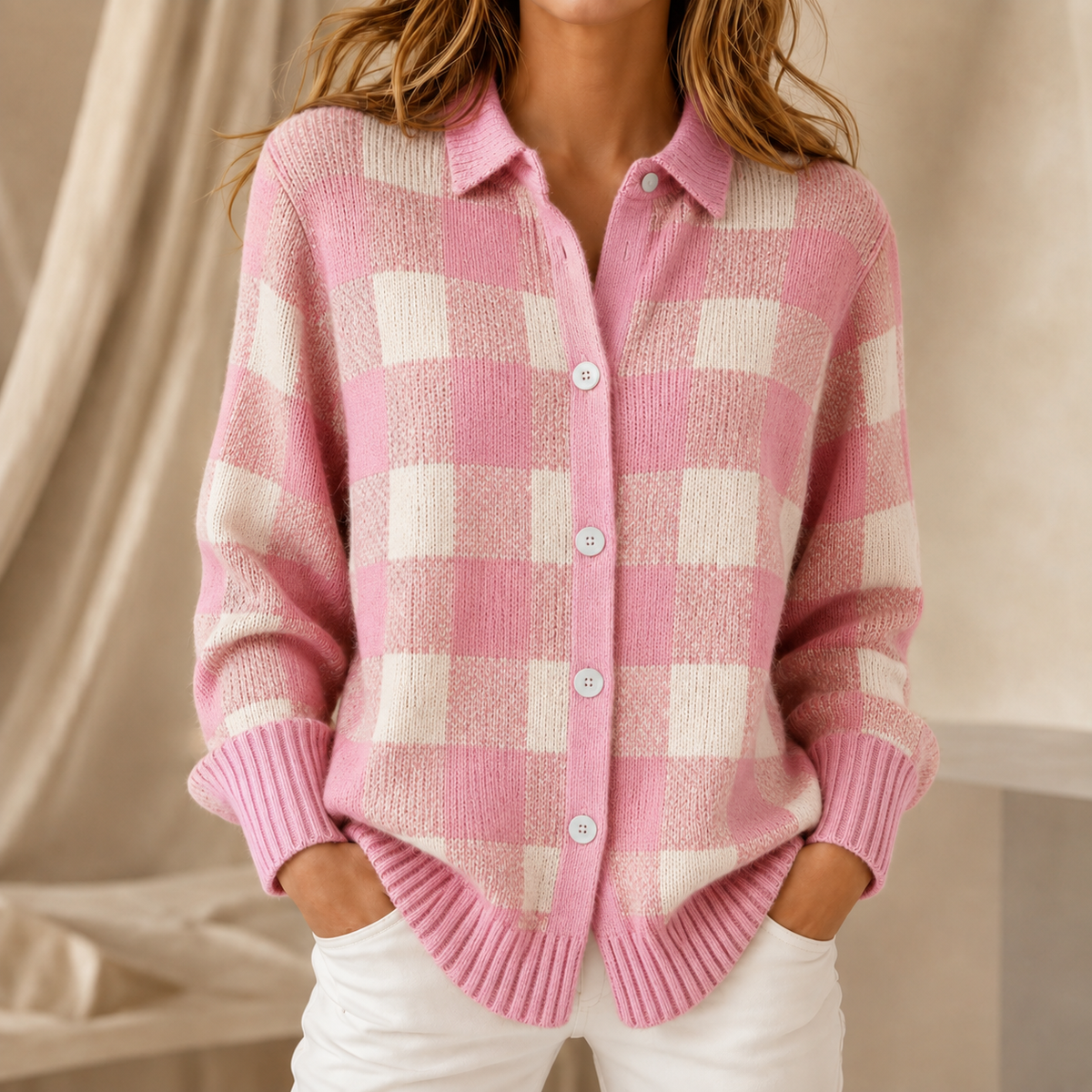Oakley | Collared Knit Top