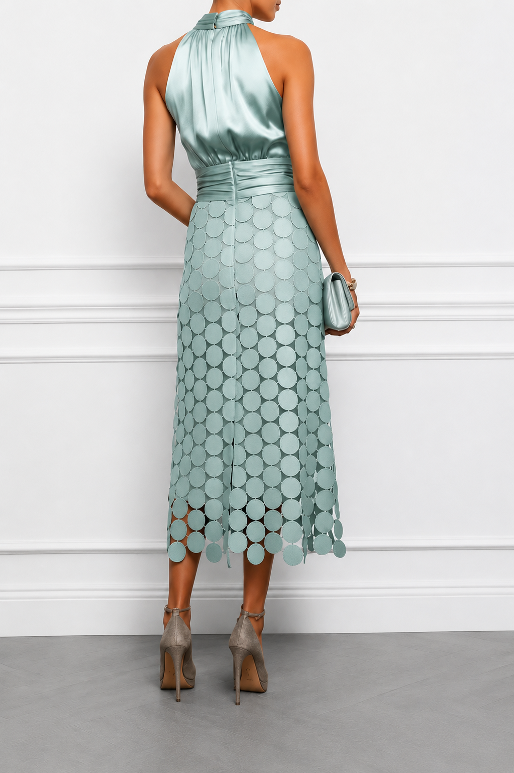 Irene | Halterneck Midi Dress