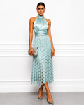 Irene | Halterneck Midi Dress