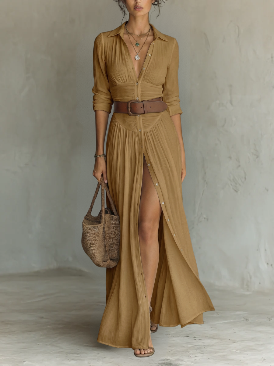 Olivia™ | Maxi Linen Dress