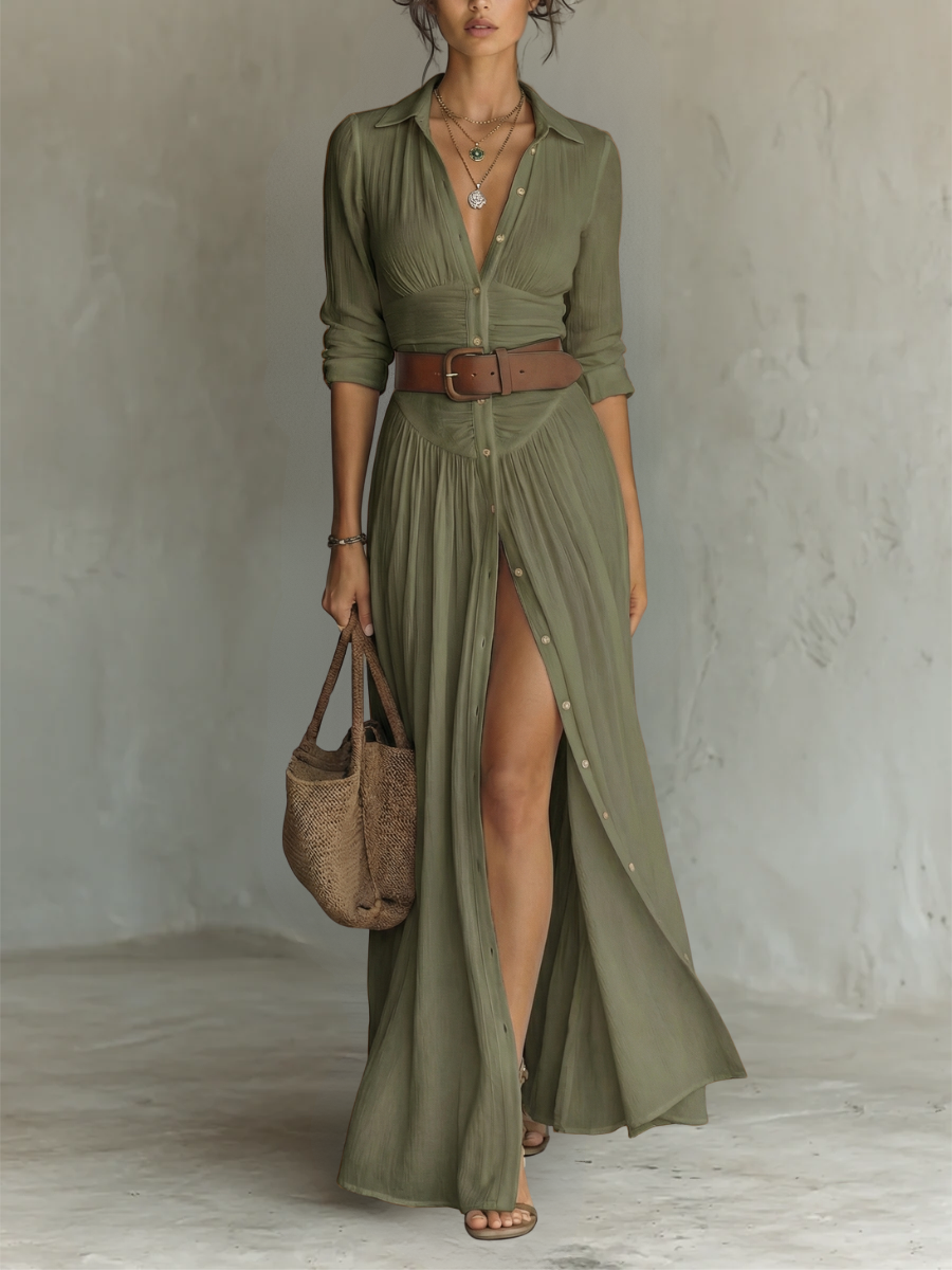 Olivia™ | Maxi Linen Dress