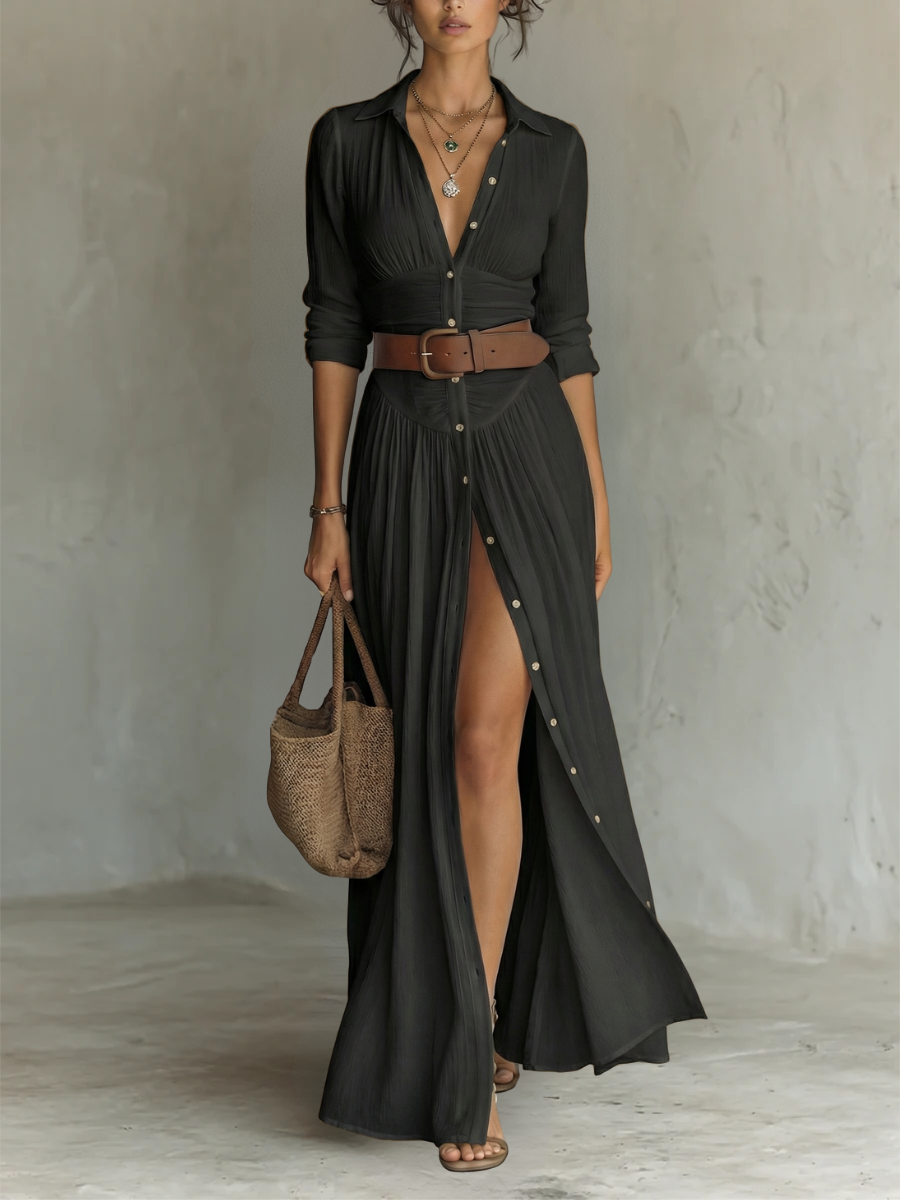 Olivia™ | Maxi Linen Dress