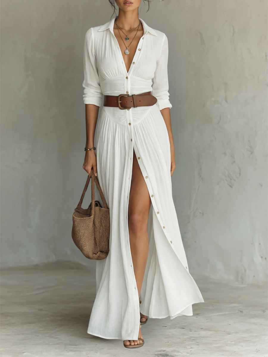 Olivia™ | Maxi Linen Dress