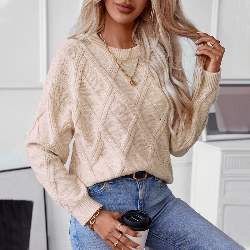 LUMARA |  Diamond Knit Pullover Women
