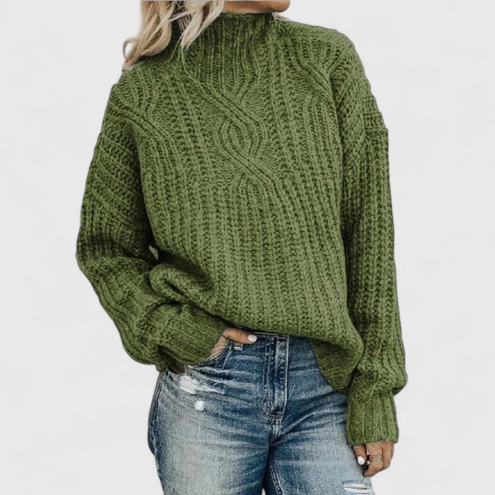 Aerynna Refined Cable Knit Jumper for Women