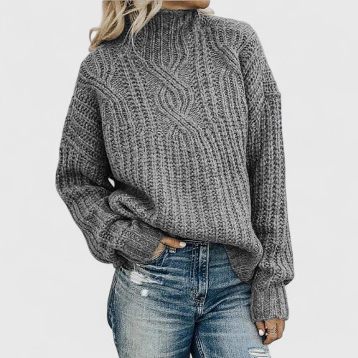 Aerynna Refined Cable Knit Jumper for Women Winter