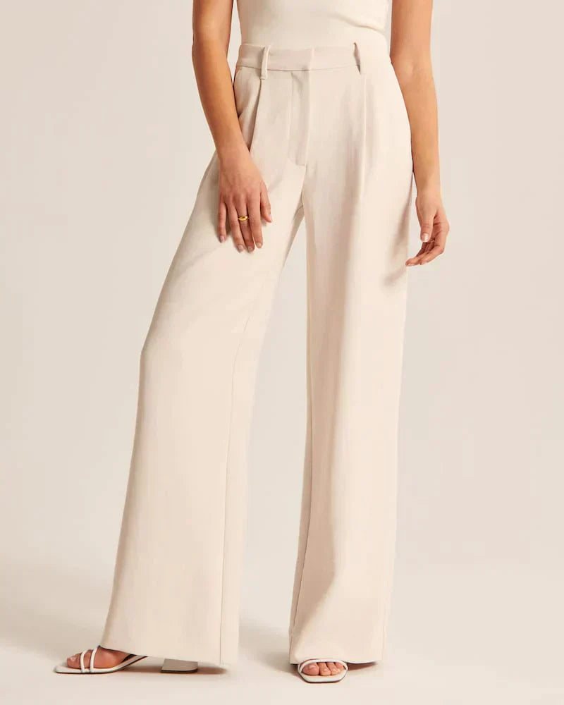 Lucia Straight-Leg Tailored Pants