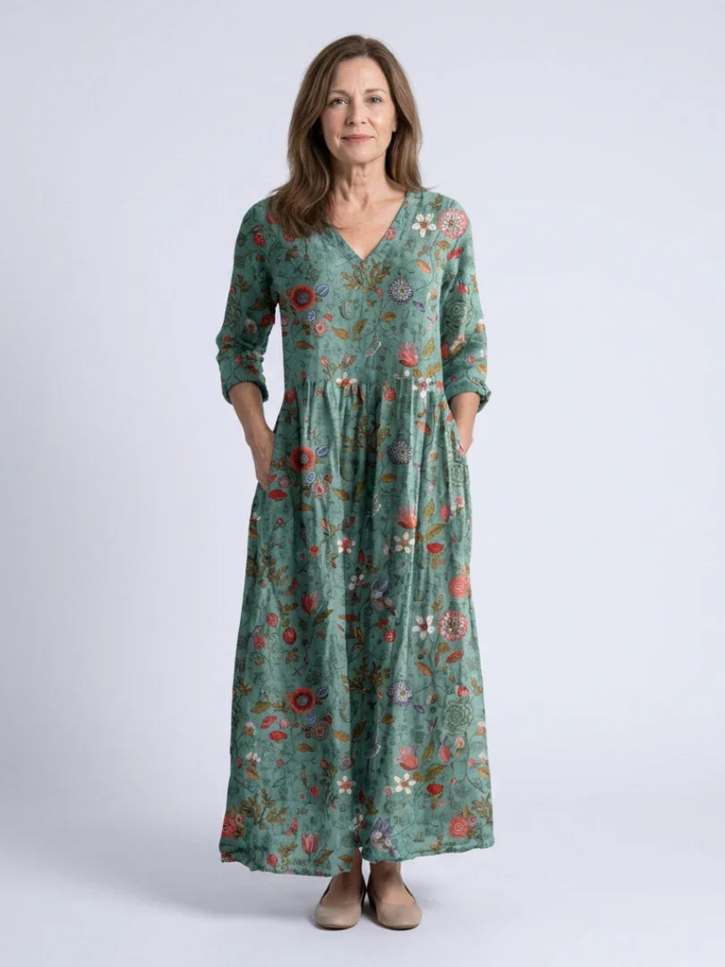 Camille | Floral Meadow Maxi