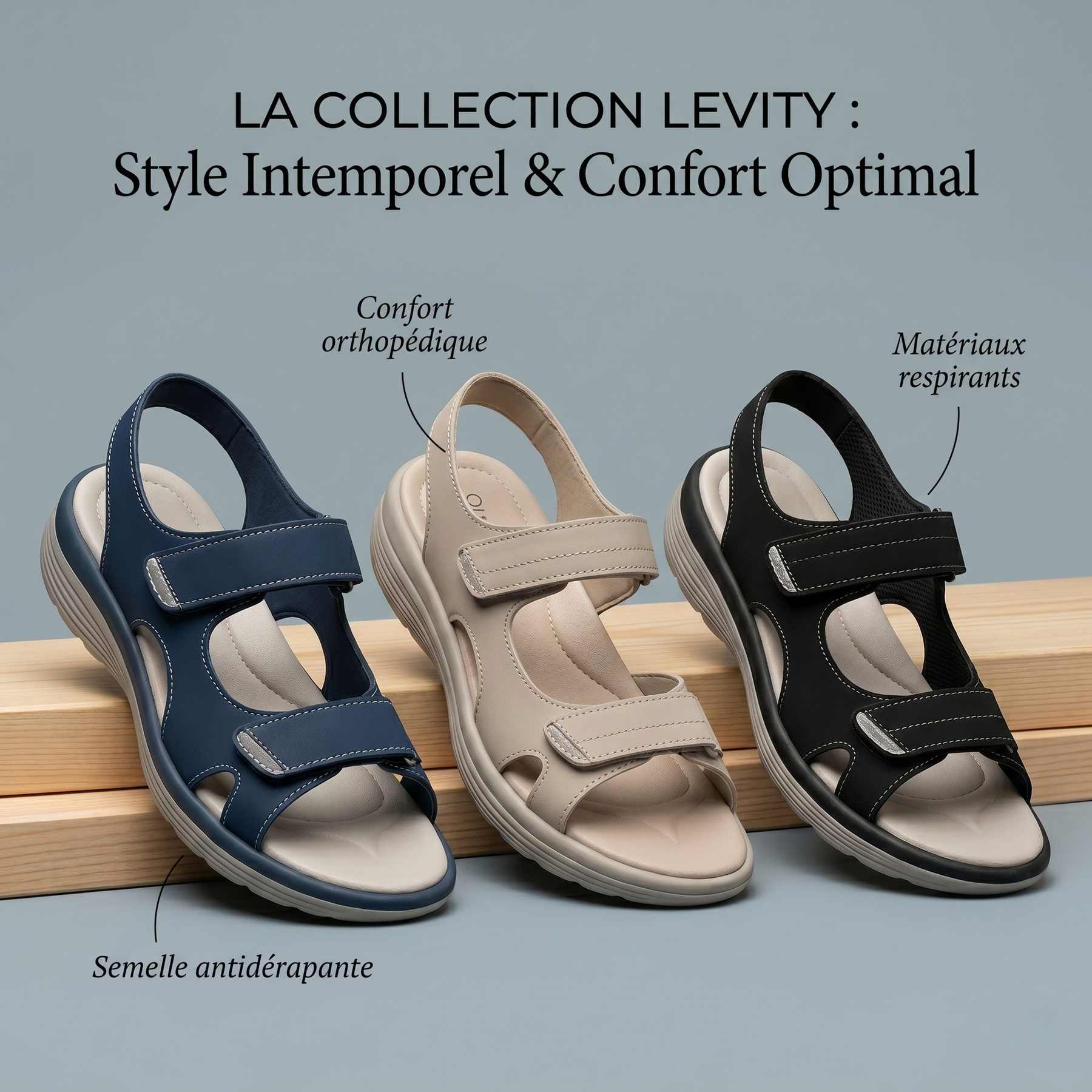 Sophie |  Adjustable Comfort Sandals