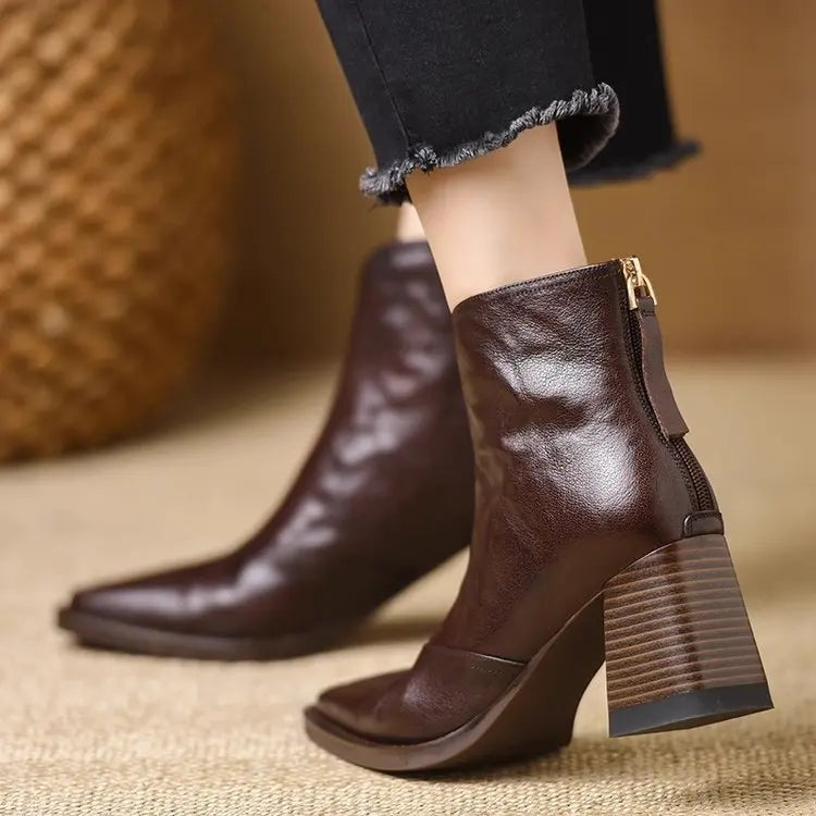 Marielle Square Toe Ankle Boots