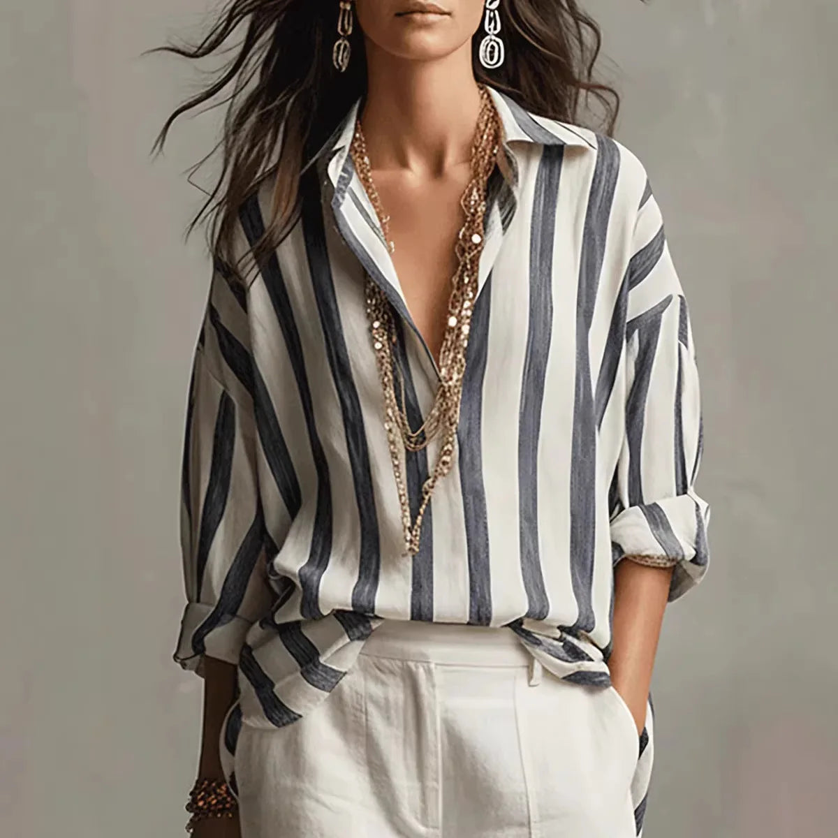 Amaris Linen Dress Shirt
