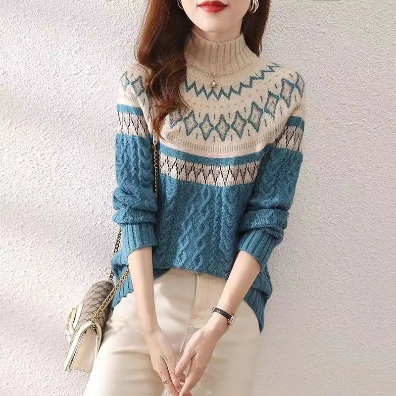 Serina | Women's Chic Roll Neck Sweater