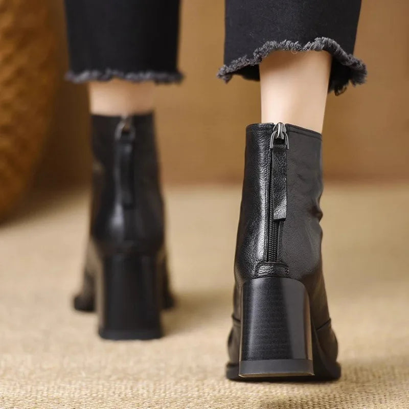 Marielle Square Toe Ankle Boots