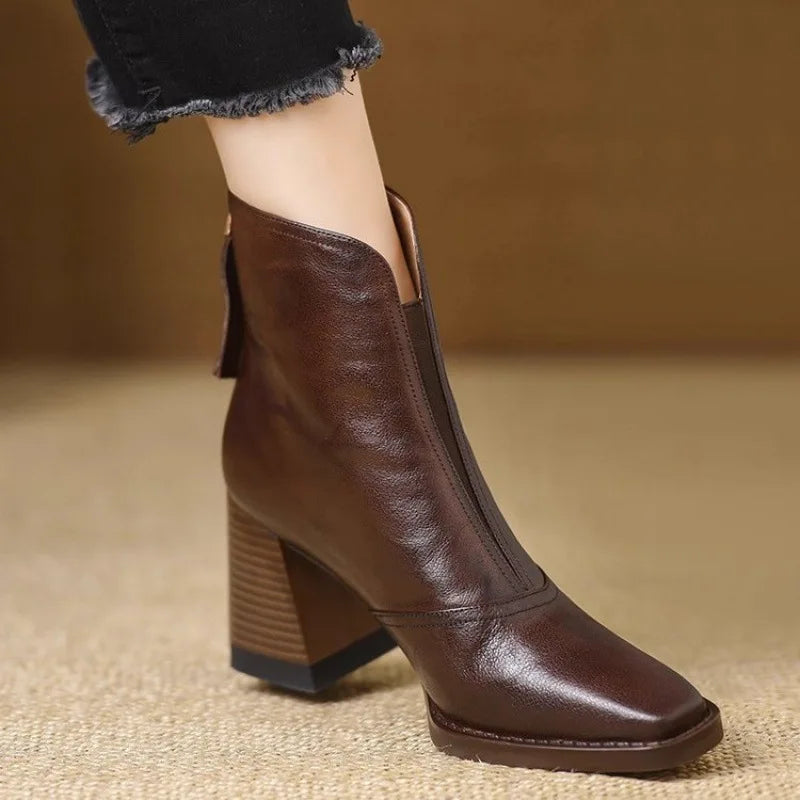 Marielle Square Toe Ankle Boots