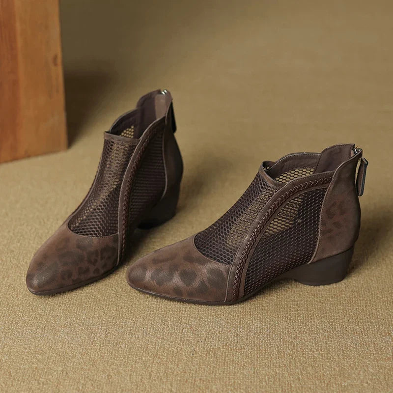 Daphne Leather Ankle Boots