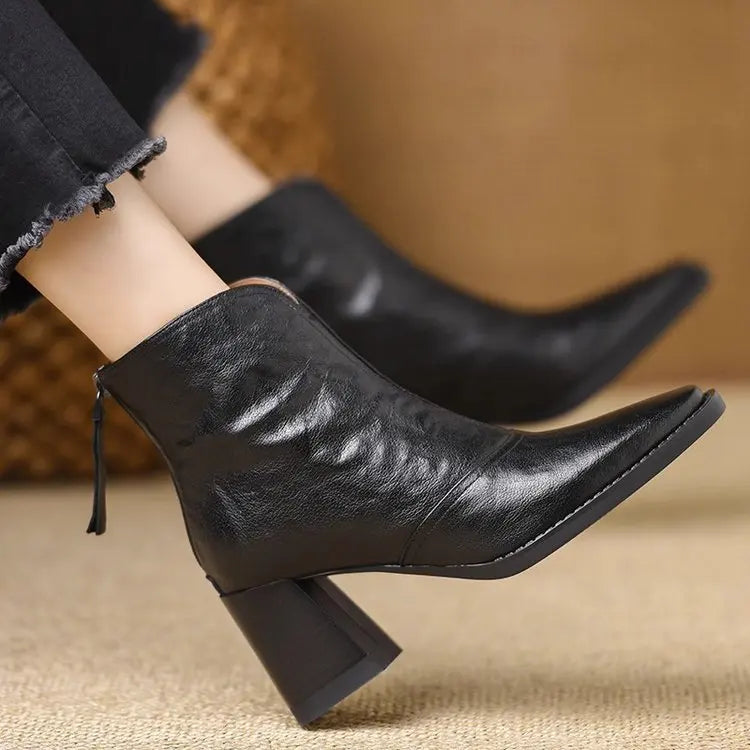 Marielle Square Toe Ankle Boots
