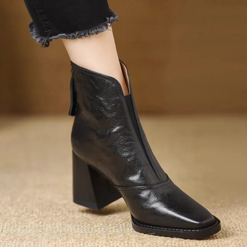 Marielle Square Toe Ankle Boots
