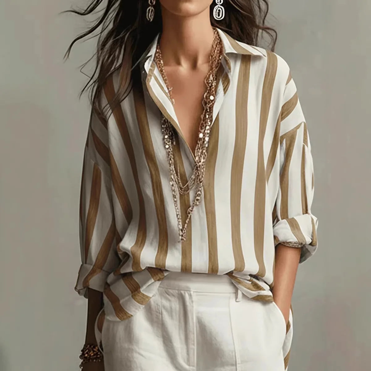 Amaris Linen Dress Shirt