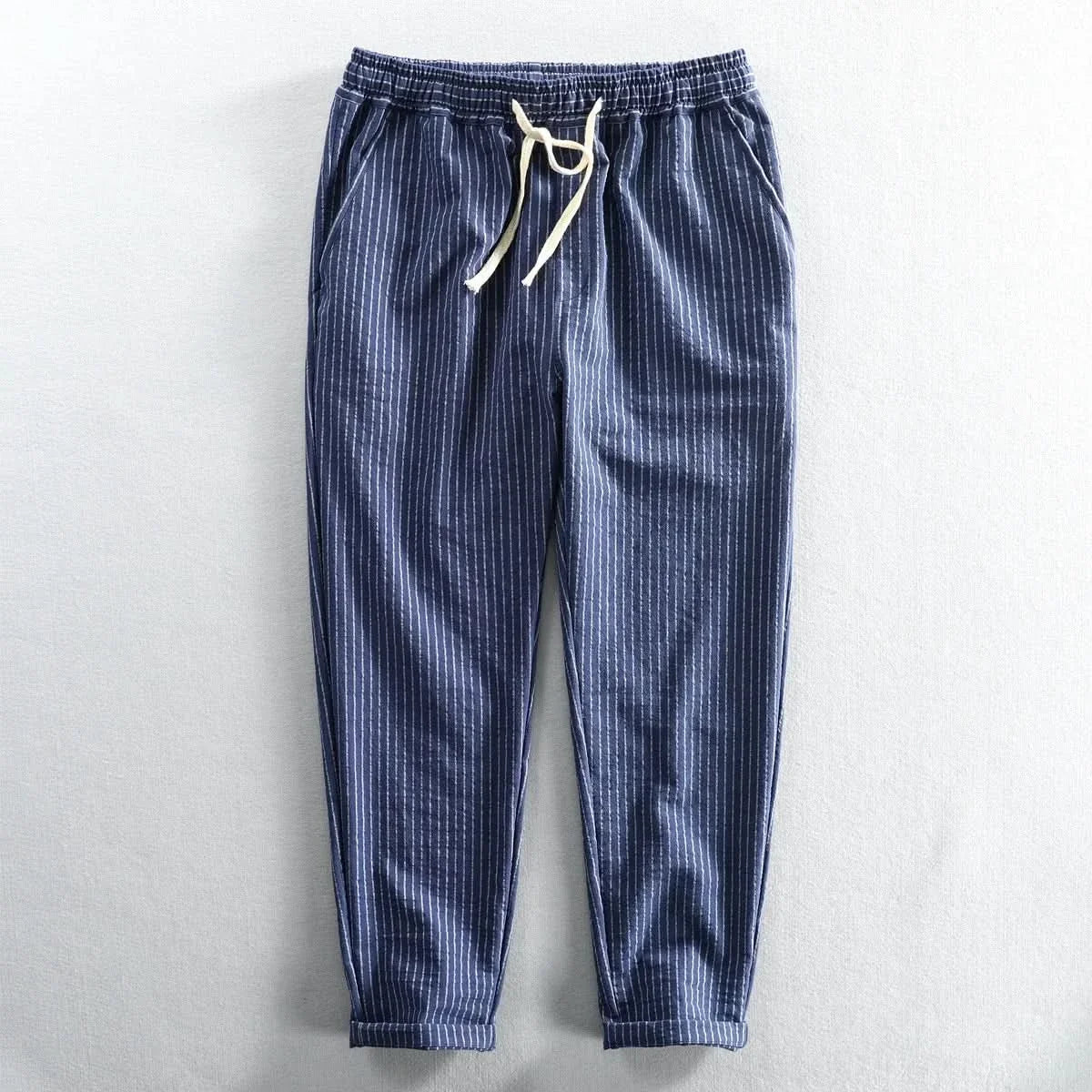 ROCCO STRIPED LINEN PANTS