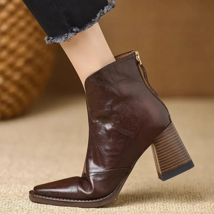 Marielle Square Toe Ankle Boots
