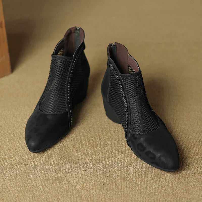 Daphne Leather Ankle Boots