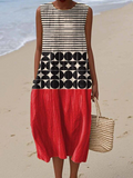 Jane | Colorblock Midi Dress