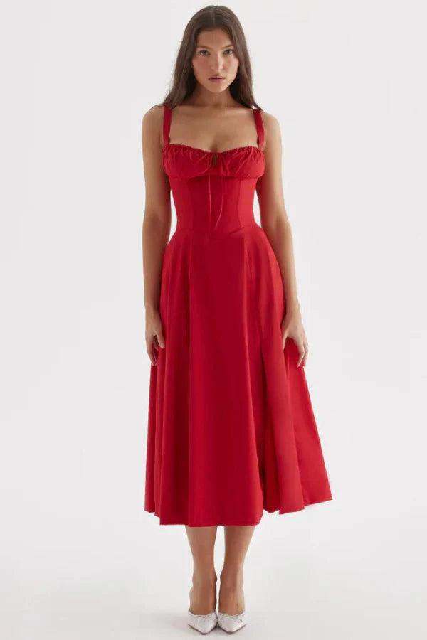 Amélie Draped Midi Dress