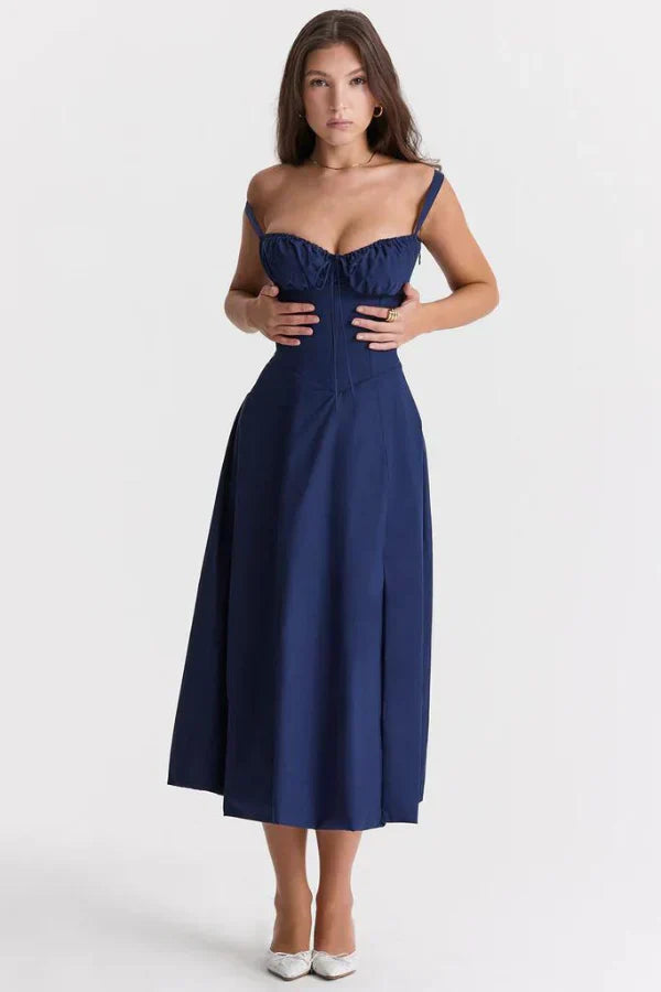 Amélie Draped Midi Dress