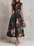 Violetta | Black Midi Dress