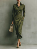 Narelle | Stylish Tailored Wrap Dress