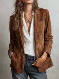 Women’s Vintage Brown Blazer