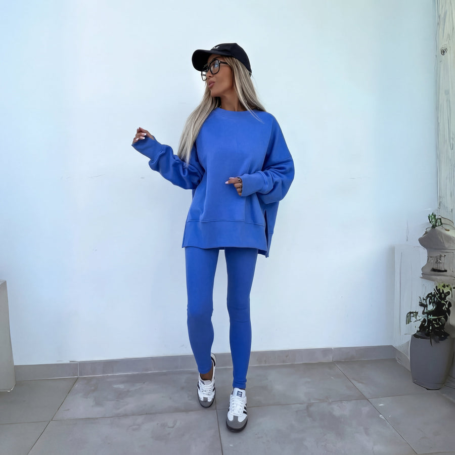 YACHI | Casual Long Sleeve Sweatshirt and Pants Set