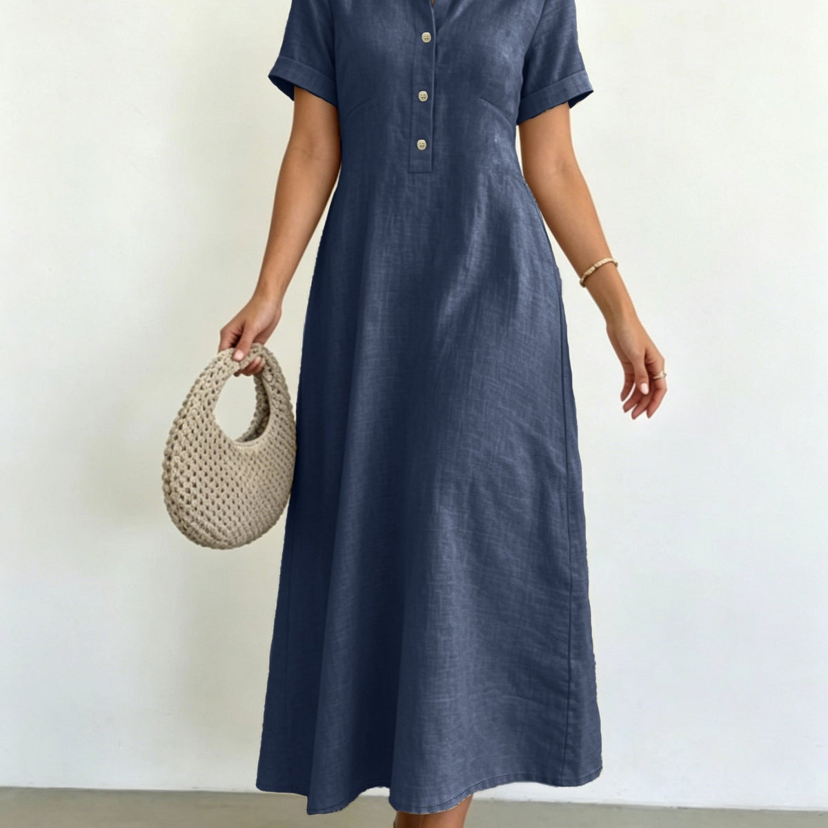 Elena | Collared A-Line Dress