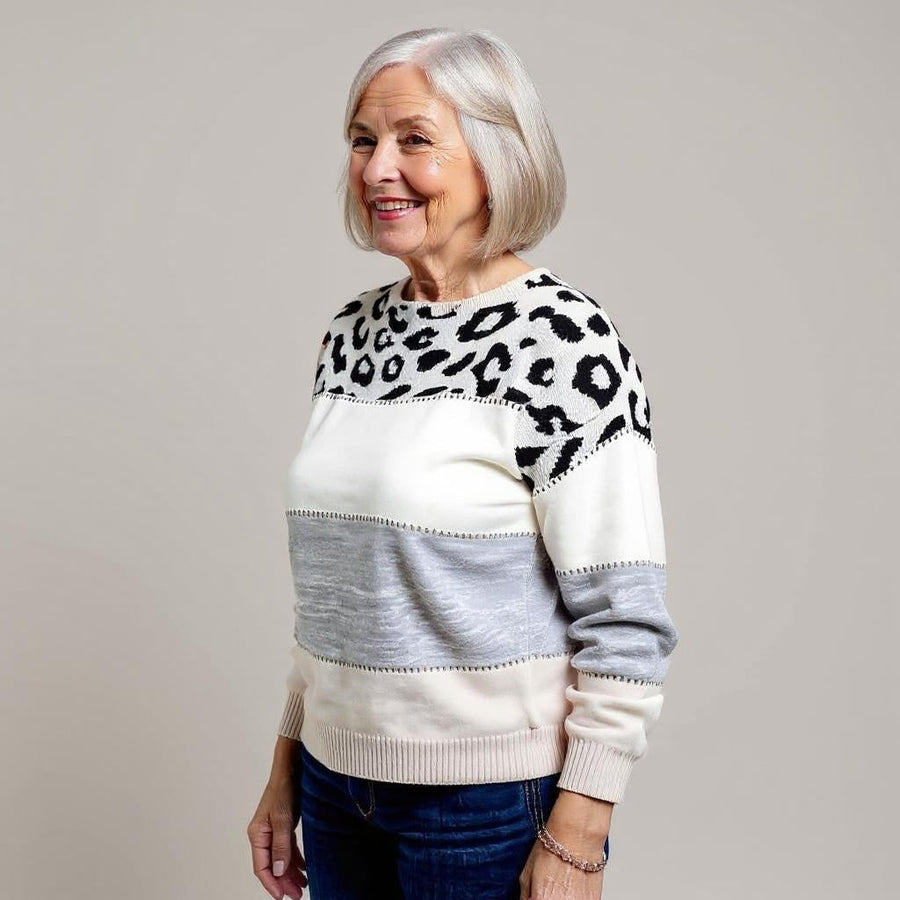 Pascalina Comfortable Leopard Jumper for Women