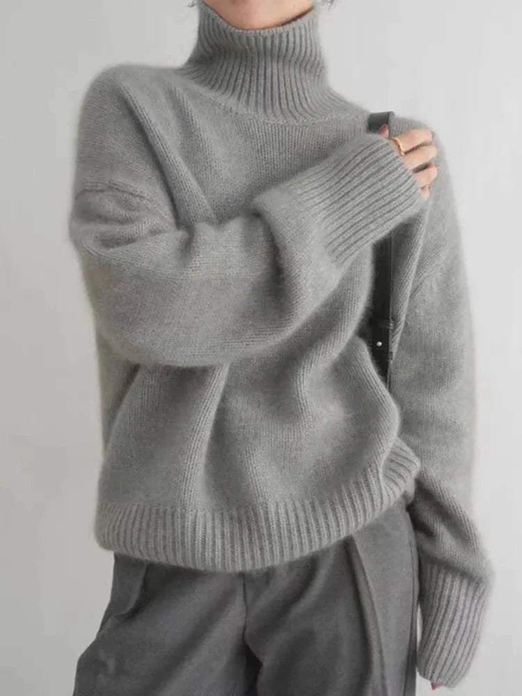 Snuggle Casual Turtleneck Jumper for Women
