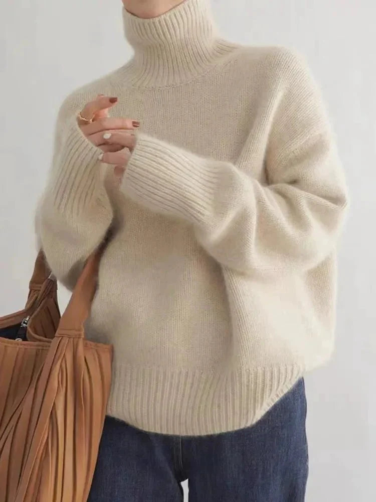 Snuggle Casual Turtleneck Jumper for Women