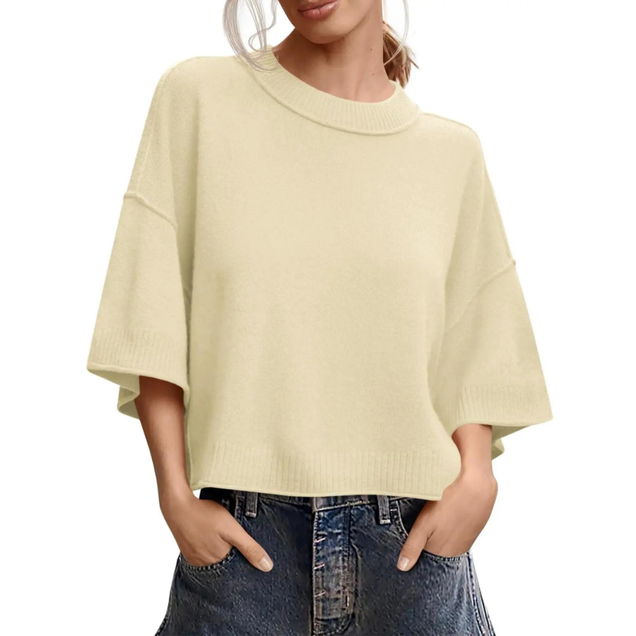 BREEZY | Lightweight Round Neck Knit Cardigan