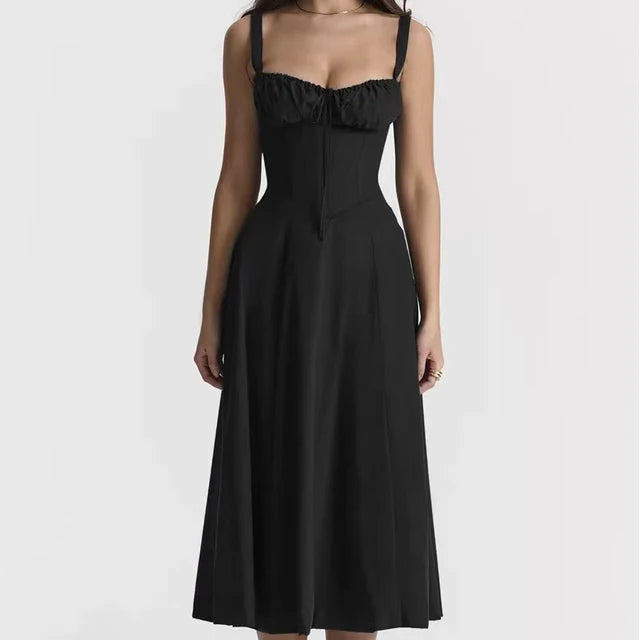Amélie Draped Midi Dress