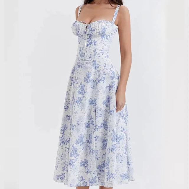 Amélie Draped Midi Dress