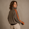 Eleanor Haringbone Luxe Turtleneck for Women