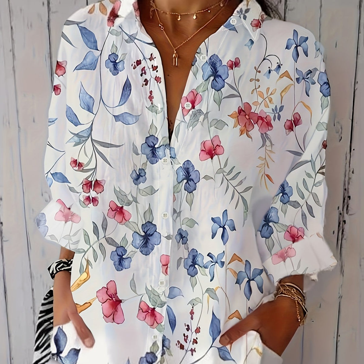 Iris | Relaxed Floral Shirt