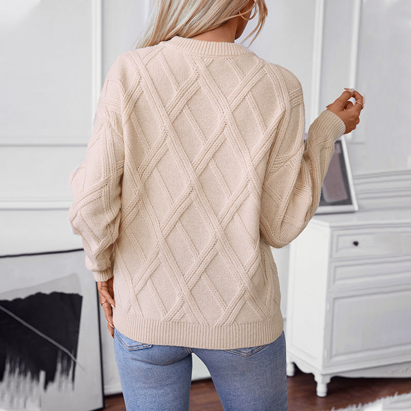 LUMARA |  Diamond Knit Pullover Women