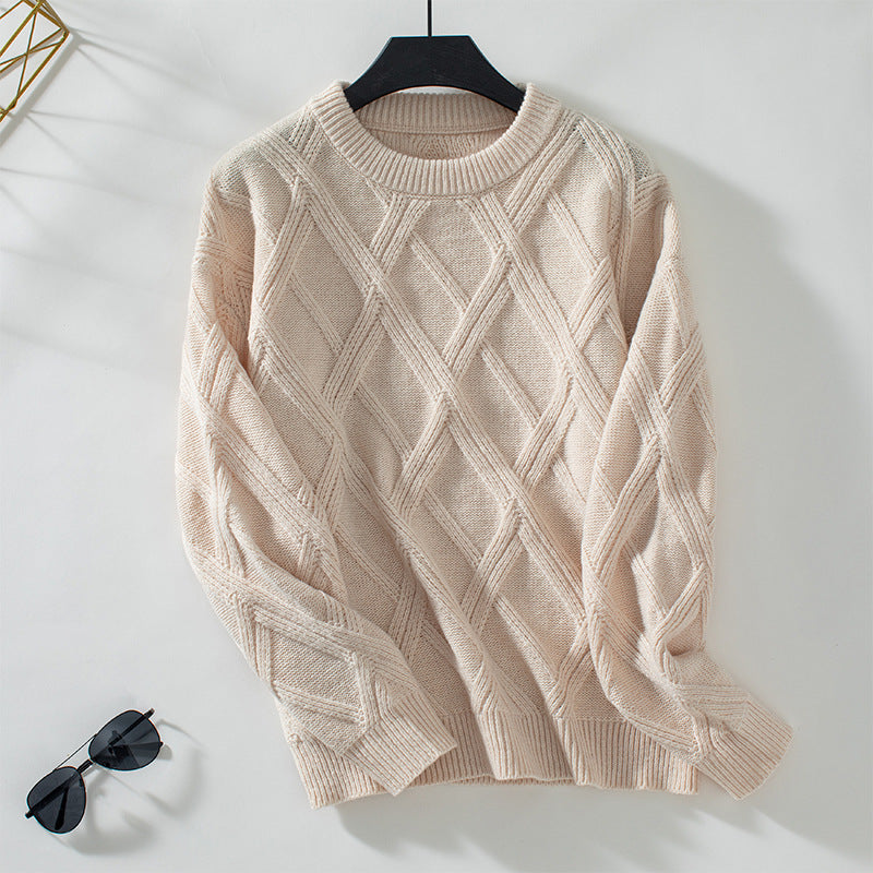 LUMARA |  Diamond Knit Pullover Women