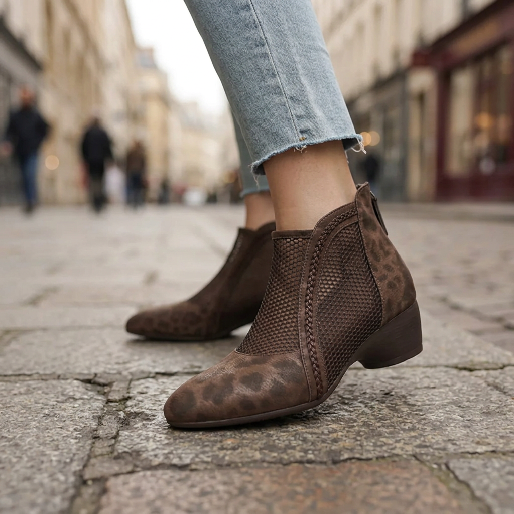 Daphne Leather Ankle Boots