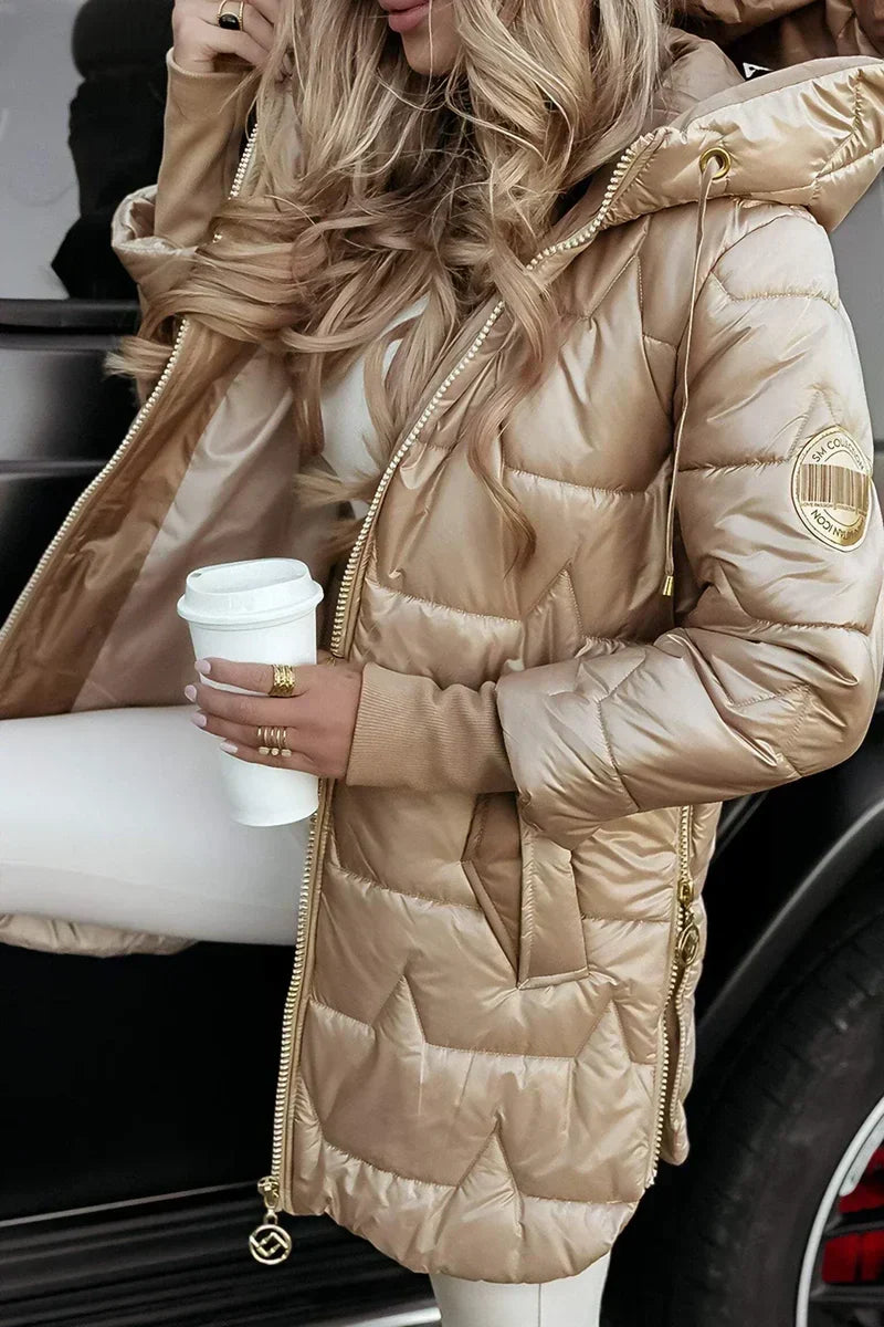 Mila | Warm Winter Coat with Hood for Women