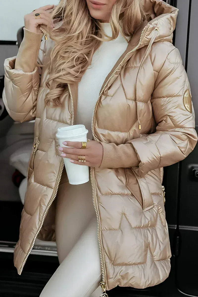Mila | Warm Winter Coat with Hood for Women